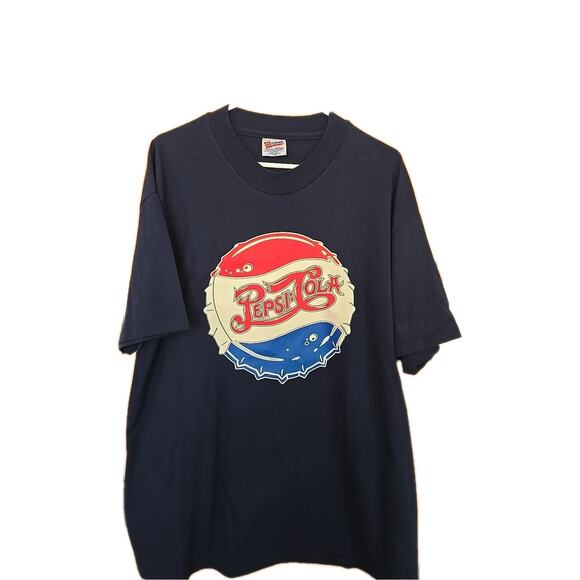 Pepsi Cola Soda Bottle Cap Logo Single Stitch Shirt - XL NWOT - Vintage - Picture 1 of 6
